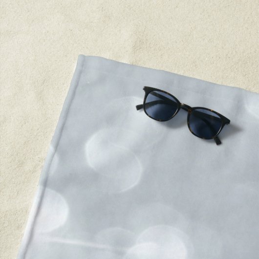 Magische Unicorn, Silver Glitter Bokeh-Personalize Strandlaken (In situ)