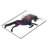 Magische Unicorn Space Nebula Notitieboek (Linkerzijde)
