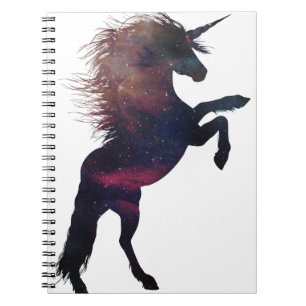 Magische Unicorn Space Nebula Notitieboek