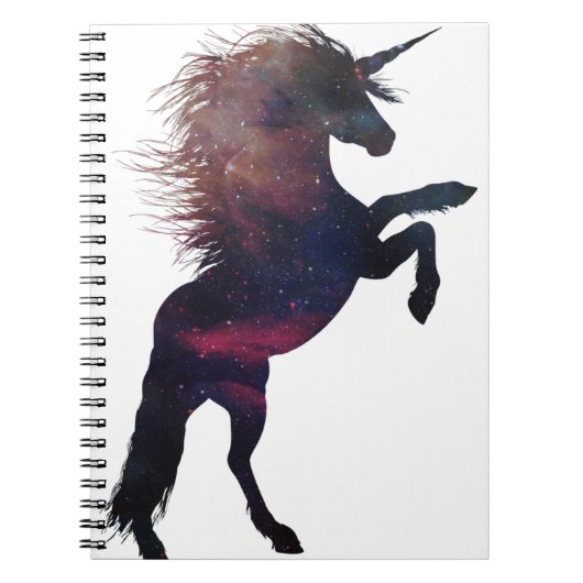 Magische Unicorn Space Nebula Notitieboek (Voorkant)