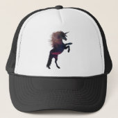 Magische Unicorn Space Nebula Trucker Pet (Voorkant)
