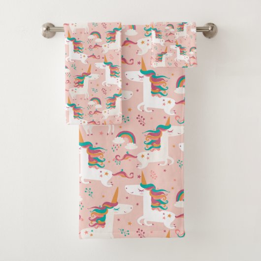 Magische Unicorn Towel Set Bad Handdoek (Insitu)