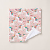 Magische Unicorn Towel Set Bad Handdoek (Wasdoekje)