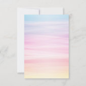 Magische Unicorn | Uitnodiging van de partij Birth (Achterkant)