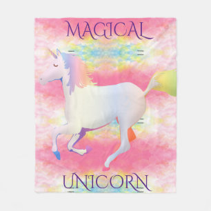 MAGISCHE UNICORN vlootsdeken. Fleece Deken