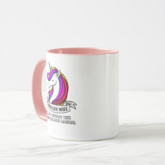 Magische Unicorn Wife Weemens Mok (Voorkant links)