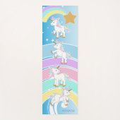 Magische Unicorns - Blue Yoga Mat (Voorkant)
