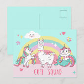 Magische Unicorns Briefkaart (Voorkant / Achterkant)