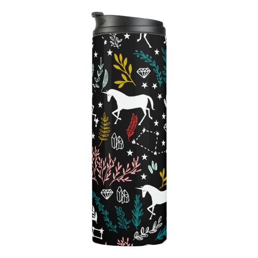 Magische Unicorns en Star Constellations Thermosbeker (Geroteerd rechts)