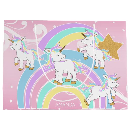 Magische Unicorns Groot Cadeauzakje (Achterkant)