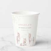 Magische Unicorns Papieren Bekers (Voorkant)