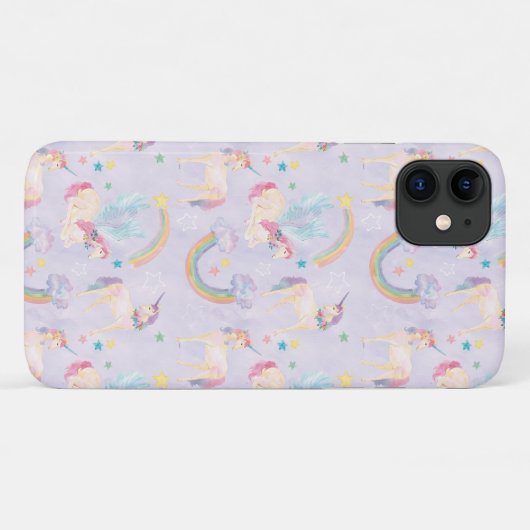 Magische Unicorns Patroon Case-Mate iPhone Case (Achterkant (horizontaal))