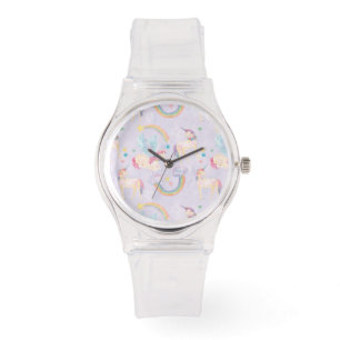 Magische Unicorns Patroon Horloge