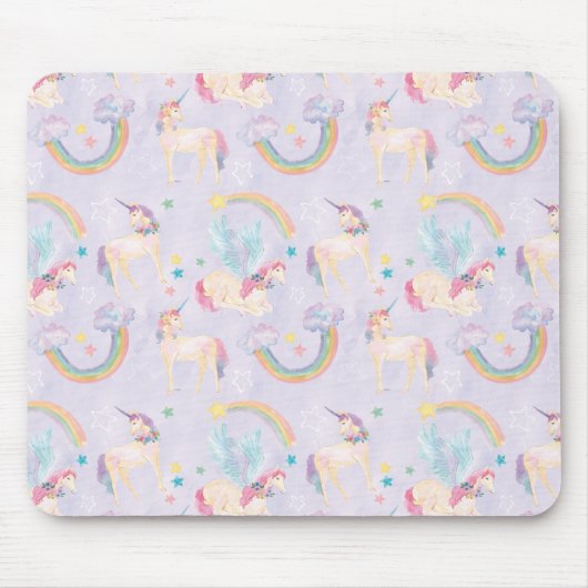 Magische Unicorns Patroon Muismat (Voorkant)