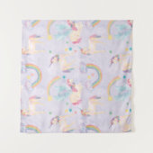 Magische Unicorns Patroon Wandkleed (Voorkant)