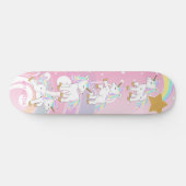 Magische Unicorns Persoonlijk Skateboard (Horizontaal)