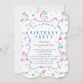 Magische Unicorns van Birthday Party Kaart (Voorkant)