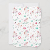 Magische Unicorns van Birthday Party Kaart (Achterkant)