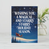 Magische vakantie - Kerst Kaart (Staand voorkant)