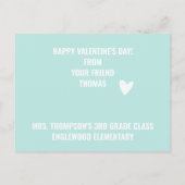 Magische Valentijnsdag - Kute Kinder Unicorn Postc Briefkaart (Achterkant)