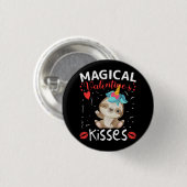 Magische Valentijnskussen Ronde Button 3,2 Cm (Voorkant /achterkant)