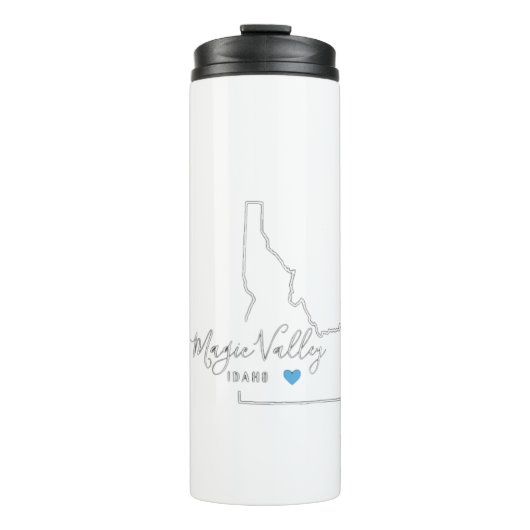 Magische Vallei Idaho Waterfles Thermosbeker (Voorkant)