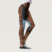 Magische Veer op Baobab Bladeren Leggings (Rechts)