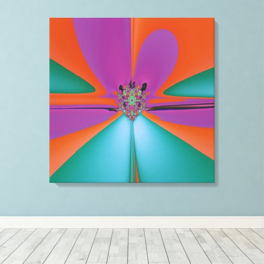 Magische ventilator canvas afdruk (Insitu (Houten vloer))