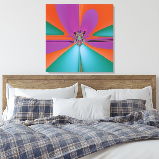 Magische ventilator canvas afdruk (Insitu (Slaapkamer))