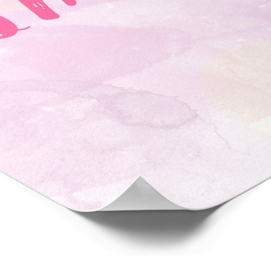 Magische Verbeeldings Poster (Roze) (Hoek)