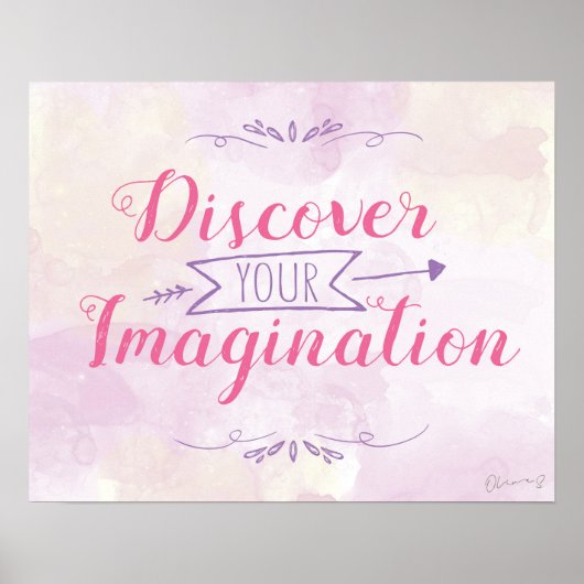 Magische Verbeeldings Poster (Roze) (Voorkant)