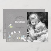 Magische Verhalenboek Witte Kerst Foto Feestdagenkaart (Voorkant / Achterkant)