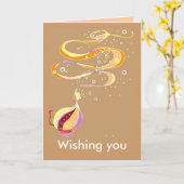 Magische verjaardag kaart (Gele Bloem)