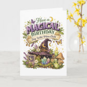 Magische Verjaardag Kaart (Gele Bloem)