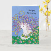 Magische Verjaardag Kaart (Gele Bloem)