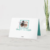 Magische Verjaardag Kaart W / Basset Hounds (Achterkant)