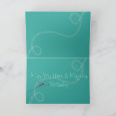 Magische Verjaardag Kaart W / Basset Hounds (Binnen)