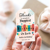 Magische Verjaardag Modern Girl Verjaardagsfeest Cadeaulabel