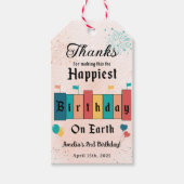 Magische Verjaardag Modern Girl Verjaardagsfeest Cadeaulabel (Voorkant)