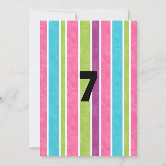 Magische verjaardag Party Meisje Magician Kaart (Achterkant)