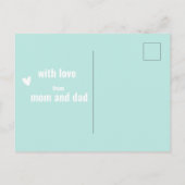 Magische Verjaardag - Schattige Kinderen Eenhoorn Briefkaart (Achterkant)