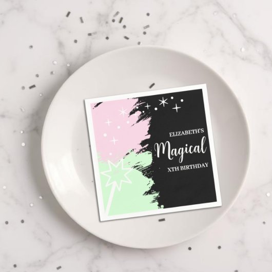 Magische verjaardag servet