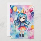 Magische verjaardag viering kaart (Voorkant)