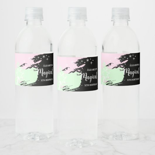 Magische Verjaardag Waterfles Etiket (Flessen)