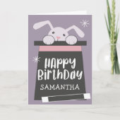 Magische Verjaardaggoochelaar Kinder Gelukkige Ver Kaart (Voorkant)