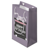 Magische Verjaardaggoochelaar Kinder Gelukkige Ver Klein Cadeauzakje (Voorkant Gekanteld)