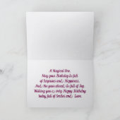 Magische verjaardagskaart kaart (Binnen)