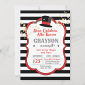 Magische verjaardagsuitnodiging kaart (Voorkant)