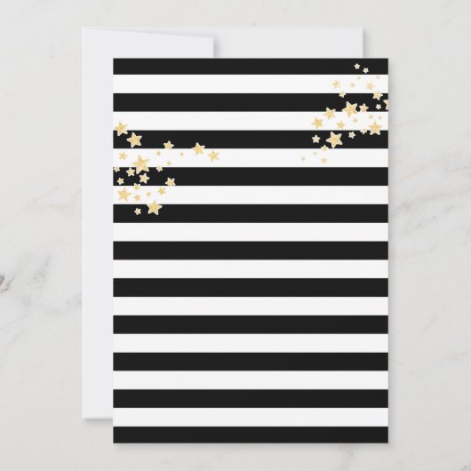 Magische verjaardagsuitnodiging kaart (Achterkant)