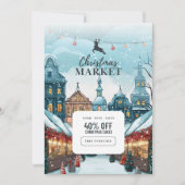 "Magische viering: kerst uitnodigingskaart Kaart (Voorkant)